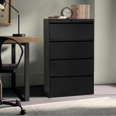 Gdlt Supplier High Quality 4 Drawer Lateral File Cabinet Steel Storage Cabinets Office Equipment