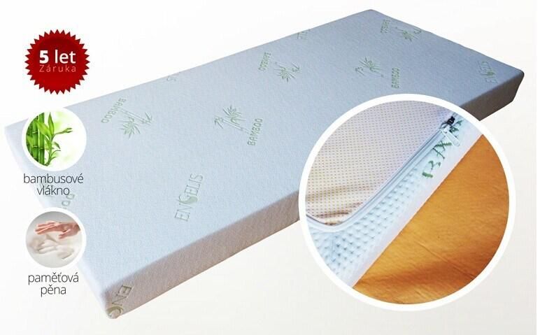 Bamboo Knitted Fabric Cover Memory Foam Compressed Roll up Mattress
