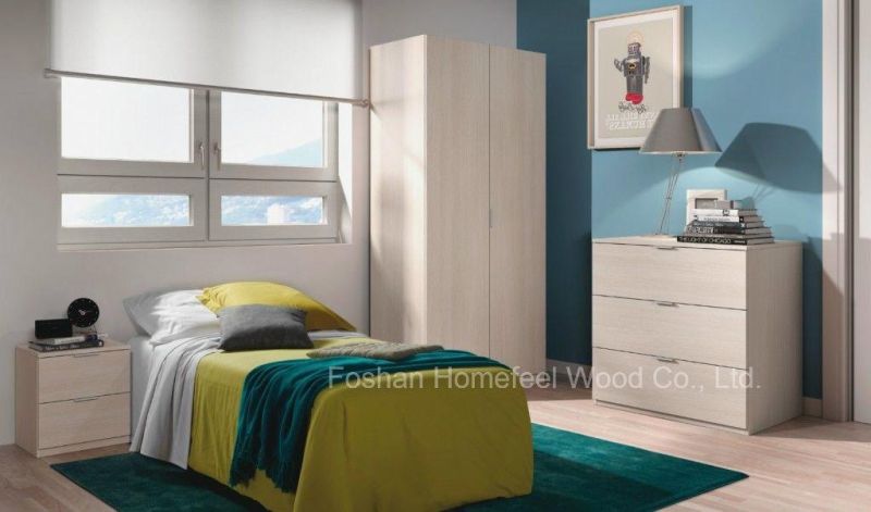 Simple Cheap Oak Bedroom Wardrobe Set Furniture (HF-EY0012)