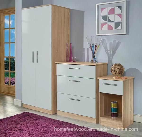 Wonderful Wooden Home Wardrobe Bedroom Furniture Set (HF-WC34)