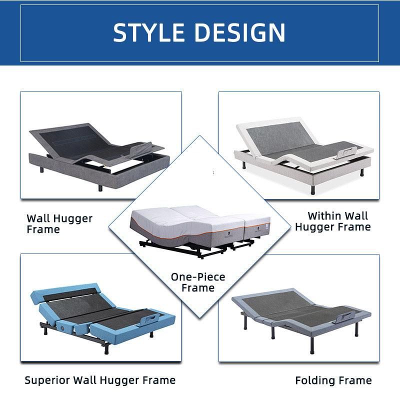 Healthtec Customize Bed Furniture Head up & Leg up Simple Adjustable Bed Frame