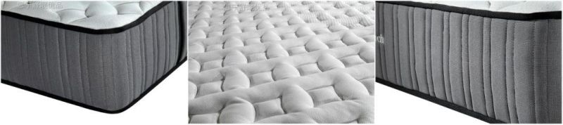 Spring Mattress Eb15-02 Comfort Support Plus Pocket Springs Queen Mattress Euro Top - Medium Plush Feel Bed - High Density Foam Layer - Mattress in a Box