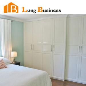 White Solid Wood Living Room Wood Wardrobe Cabinet (LB-AL3043)