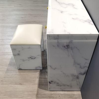Customized Reusable Low Price Marble Glass Furniture Nightstand for Home