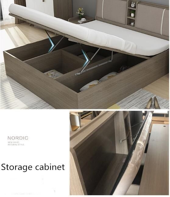 China Wholesale Wall Bed Modern Wooden Office Hotel Living Room Home Bedroom Furniture Bed