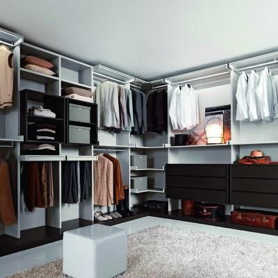 Modern Wooden Bedroom Clothes Built Walk in Closet