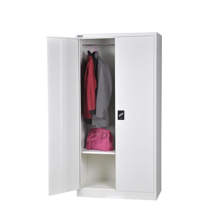 Double Swing Door Wardrobe Design Lockable Private Storage Metal Locker Office Furniture Cabinet