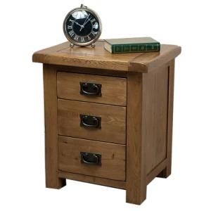 Rustic Solid Oak Nightstand Wooden Cabinet Home Furniture