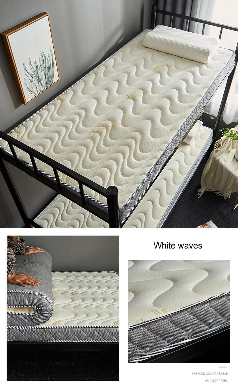 School Dorm Bed Mattress Thick 10cm Portable Soft Latex Twin
