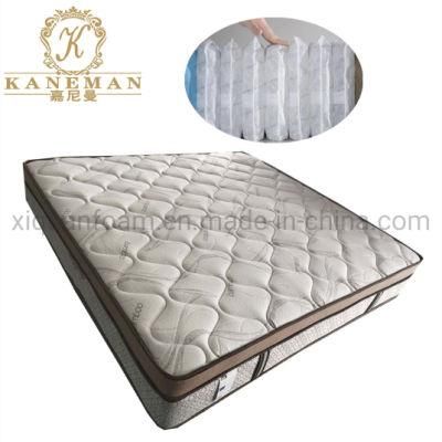 Firm Foam Luxury Star Hotel Mattress Pocket Spring Compressed in Pallet