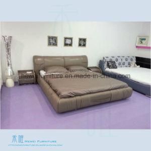 High Quality Soft Leather Bed of Bedroom Furniture (HW-K267B)