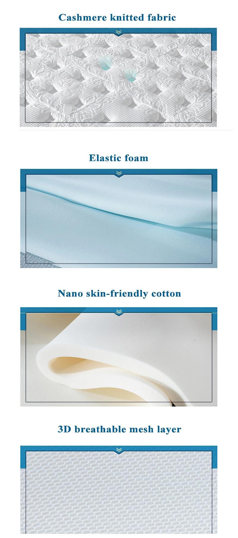 Resort Hotel Bedroom Latex Mattress Spring Compressed for Single Bed