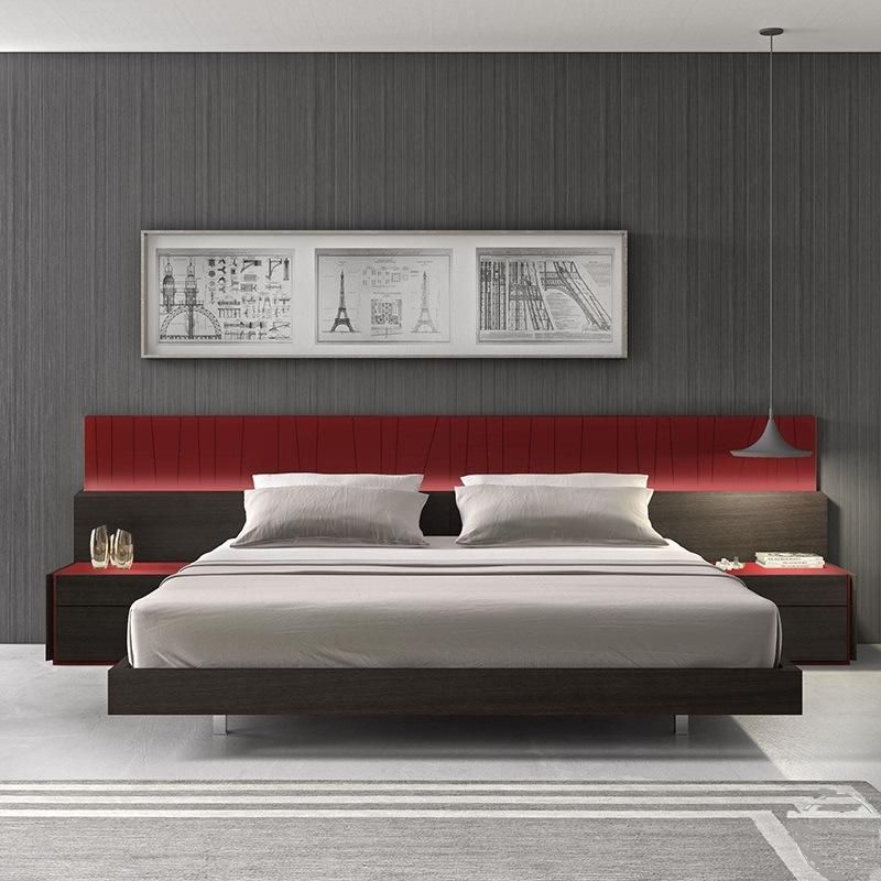 Customize Apartment/ Resort/Villa Bedroom Set Super King Size Bed Room Furniture