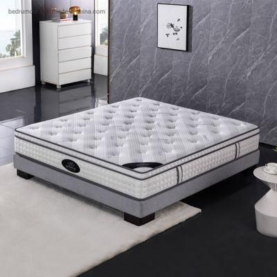 Made in China Soft Bedding Mattresses Wholesale Fireproof Tencel Fabric Surface 28cm Thickness Spring Mattress