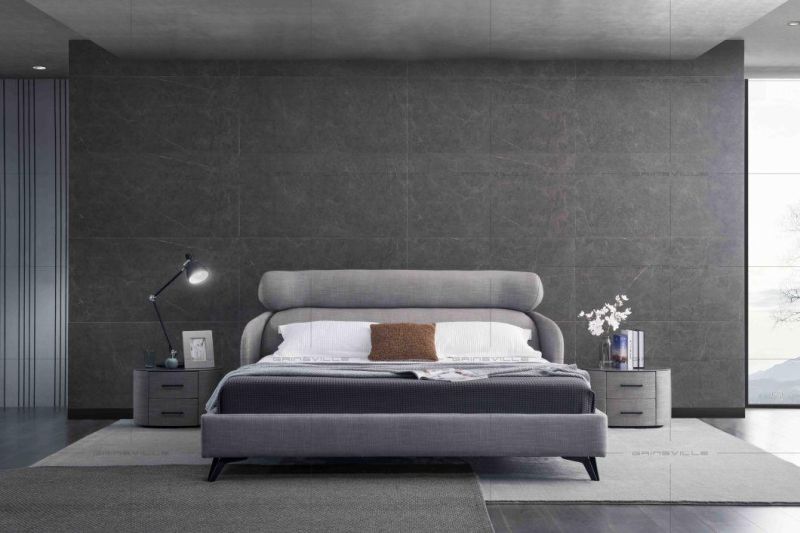 Ultra-Modern Curved Metal Headboard Exclusive Bedroom Furniture