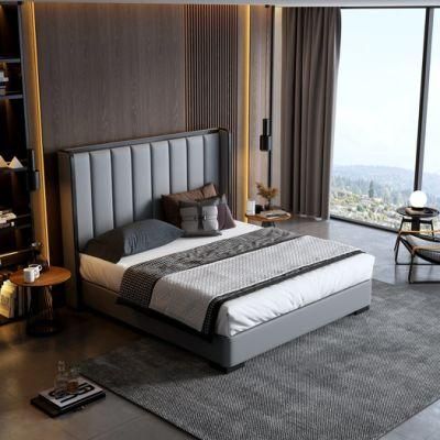 Modern Style Luxury Living Room and Hotel Wooden King Size Bed Bedroom Furniture Set