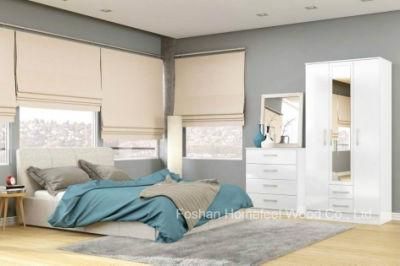 Modern High Gloss White Bedroom Set (HF-EY091)