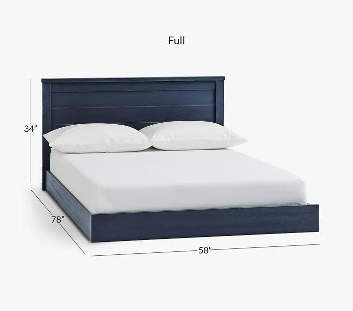 Navy Blue Platform Bed