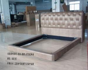 Competitive Price Geniune Leather Bed (BDFL-07362)