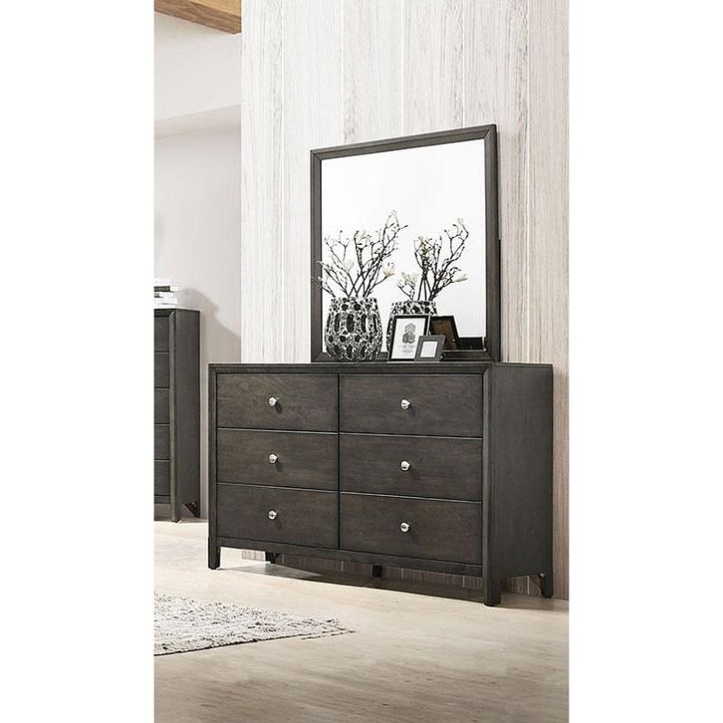 Nova Warm Brown Finish 4PCS Melamine Bedroom Set
