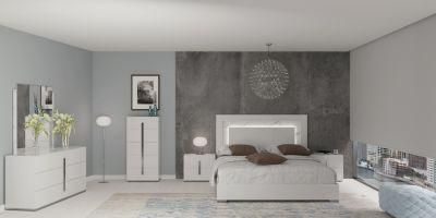 Nova Italian Style Bedroom Furniture Set Wooden Headboard Bedroom Set with LED Lights