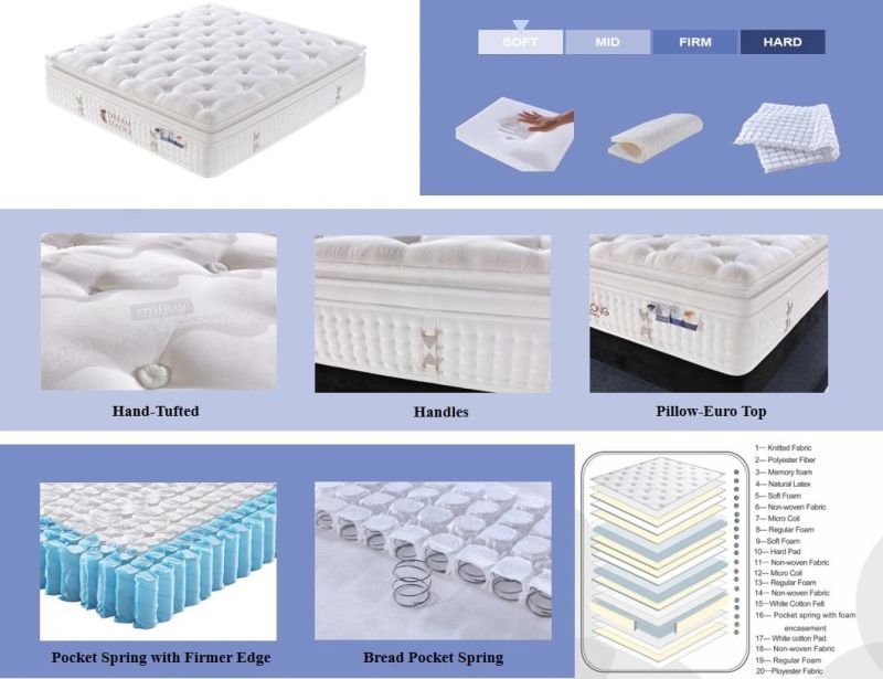 Popular Fashion Brand Advanced Practical Gel Memory Foam Mattress
