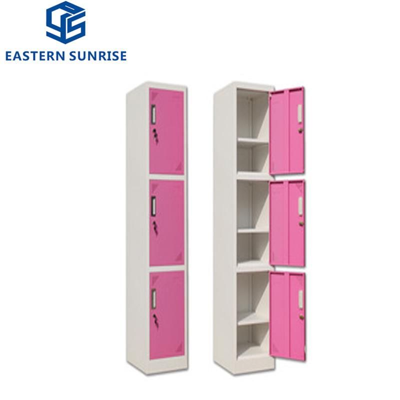 High Quality Colorful New Design Steel Cloth Locker Metal Closet Wardrobe Cabinet