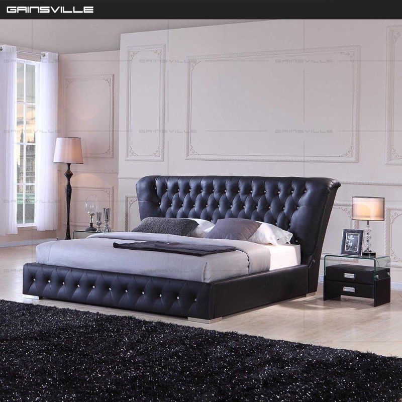 Deep Button Design Headboard Luxury Bedroom Bed Gc1632
