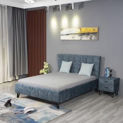 Huayang Solid Wooden Double Bed with High Quality Wooden Bed King Bed Professional Queen Bed Wood Pine Wood Bed King Bed