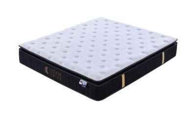 Gel Memory Foam Pillow Top Compress and Roll in Carton Box Spring Bed Mattress