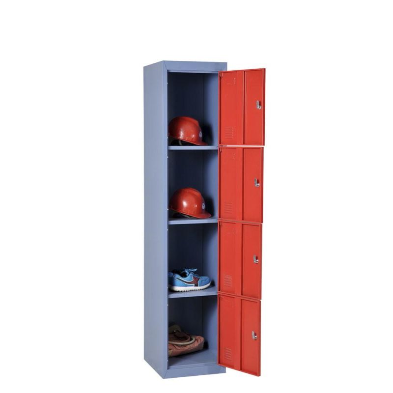 Hot Sale 4 Door Lockable Lockers Motal Steel Storage Locker Customized Color