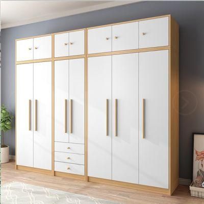 Wooden Simple Bedroom Wall Closet Sliding Wardrobe Closet