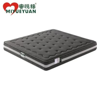Custom Factory Supply King Queen Full Size Foam Pocket Spring Hotel Bed Mattress in a Box