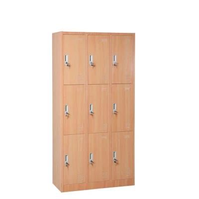 Steel Cupboard Manufactures 9 Door Steel Parcel Locker Storage Cabinet in Gym or Bath Center