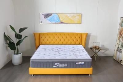 Euro Top Design Latex and Memory Foam Pocket Spring in 3 Zones Rolled Mattress