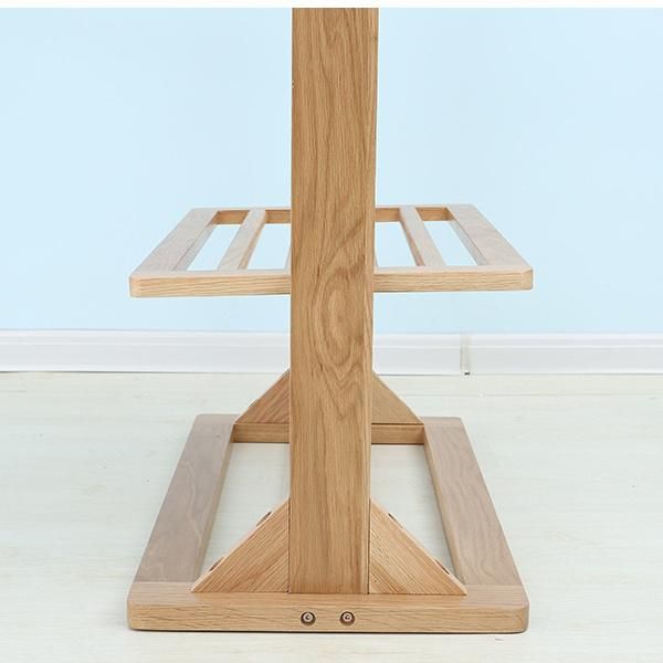 All Solid Wood Floor Coat Rack Bedroom Hanger Shoe Rack Combination