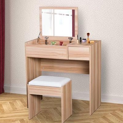 Wholesale Modern MDF Bedroom Dressing Table with Mirror (HF-WF06011)