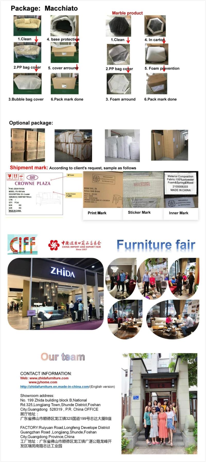 Hot Sale Modern Home Furniture High End Bed Nightstand