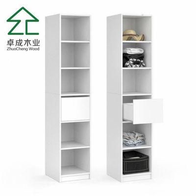 White Color 2 Drawer Open Closet