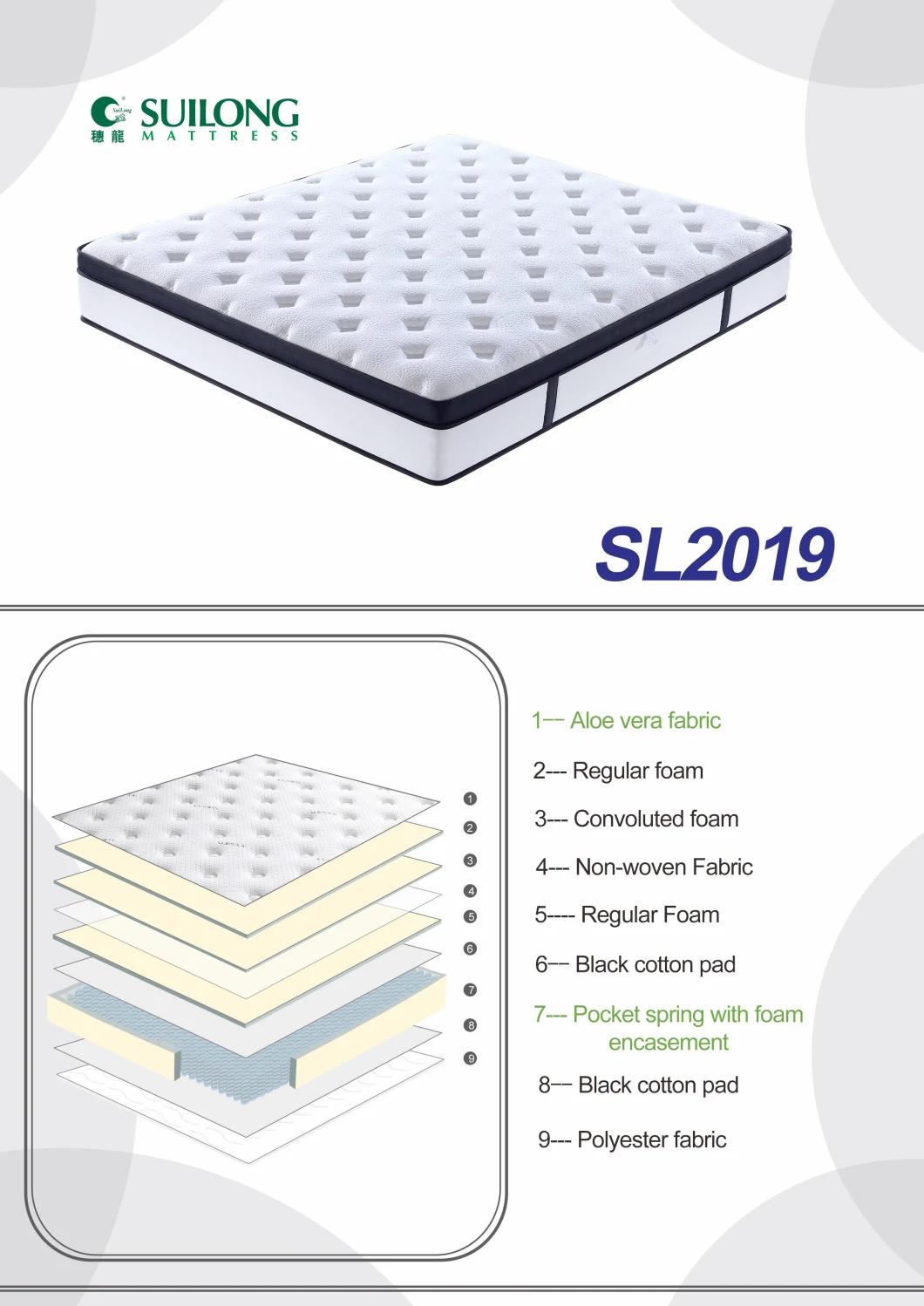 Whole Sale Mattress Pocket Spring Mattress in a Box (SL2019)