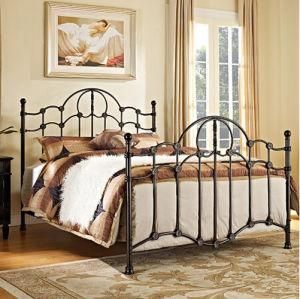 Luxury Double Bed Home Furniture Metal Double Bed