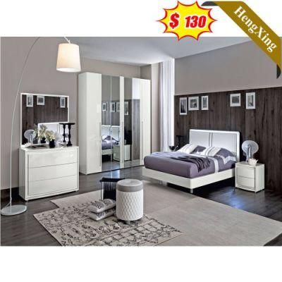 Simplicity Style White Color Cheap Price Chinese Furniture Storage Bedroom Set