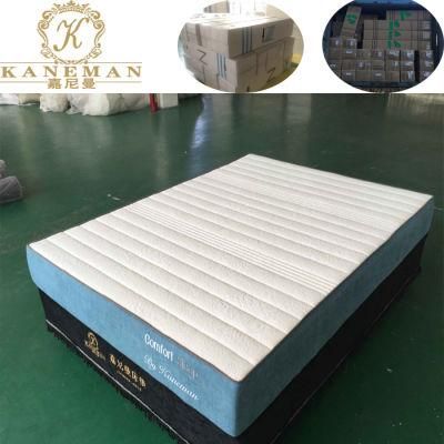 8 Inch Cool Gel Memory Foam Mattress Vacuum Roll in Print Box with Your Logo and Brand