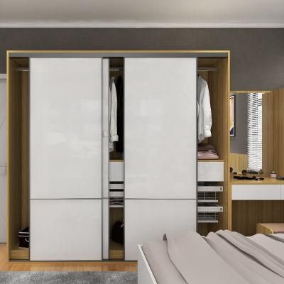Modern 2 Door Combination Wooden Bedroom Large Storage Closet