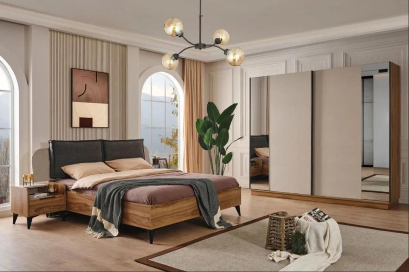 Nova Turkish Style Bedroom Furniture Set Modern Minimalist Wooden Bedroom Set