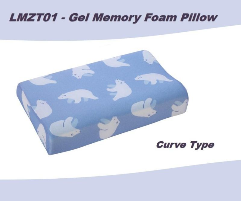 Neck Protective Alduts Child Use Cooling Fabric Cool Gel Memory Foam Pillow