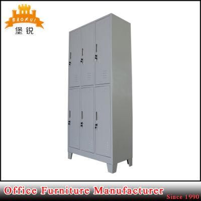 Best Quality 6 Door Moistureproof Gym School Cabinet with 4 Feet