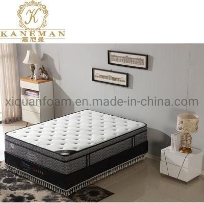 Comfortable Foam Encased Continuous Spring Mattress Flat Packing in Wooden Pallet