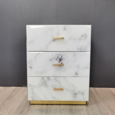 New Design Customized Simple Style Small MDF Nightstand