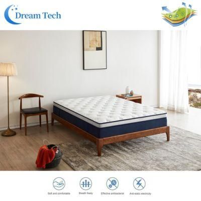 Hybrid Gel Infused Memory Foam Pillow Top Euro Top Full Size Jumping Mattress Price (YY017)